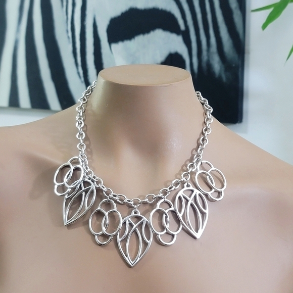 MONET NECKLACE SILVER COLOR - Picture 4 of 4